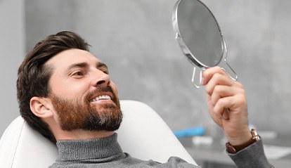 St. Albans patient caring for dental implants at home 