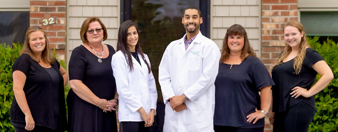 St. Albans dentist and staff standing outdoors