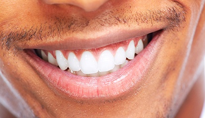 Closeup of a man smiling