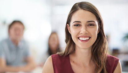 Woman with healthy smile