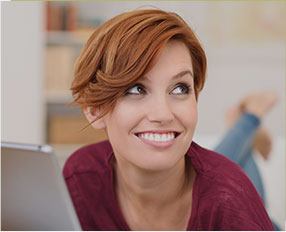 Woman with healthy smile