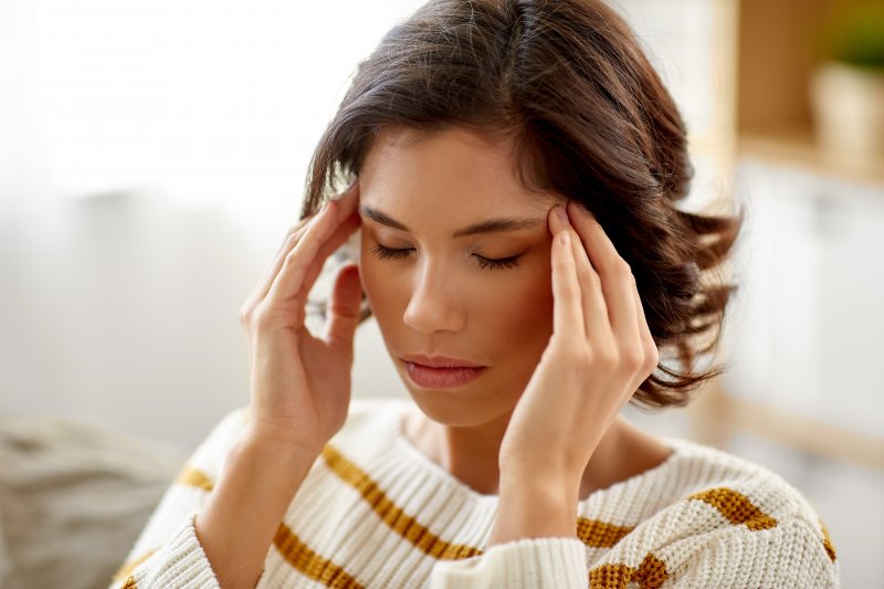 Woman with chronic stress